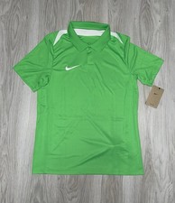 Image of Nike Academy Pro Dri Fit Polo Shirt Green Football Golf Training Tee Mens Medium