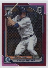 2024 Bowman Chrome Prospects Fuchsia Refractor 54/199 Carson Rucker #BCP-65 1k9t
