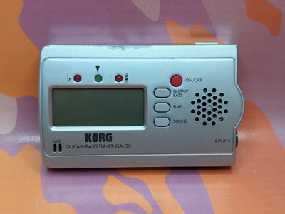 Korg GA-30 Ultra Compact Guitar & Bass Tuner - Tested And Working.