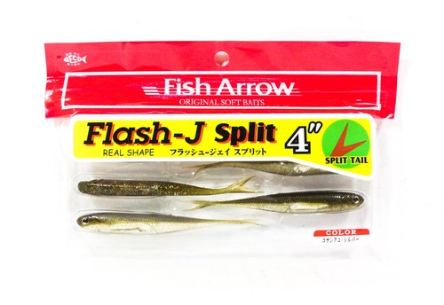 Fish Arrow Soft Esca Flash J Split 4 Inch 6 Pezzo per pacco #06 (3790)