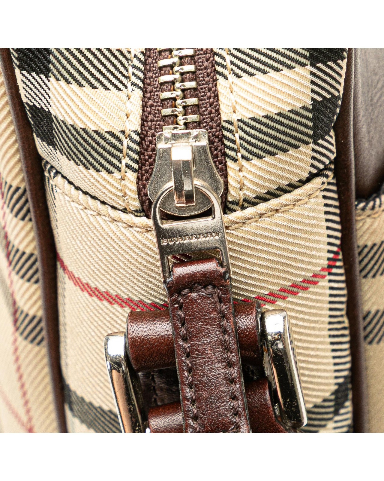 Preloved burberry Small Check Pattern Crossbody B… - image 6