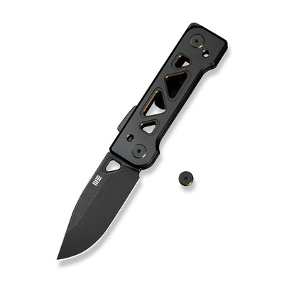 WE Knife Tyro Superlock 24001-1 Black Golden Titanium CPM 20CV Stainless Knife
