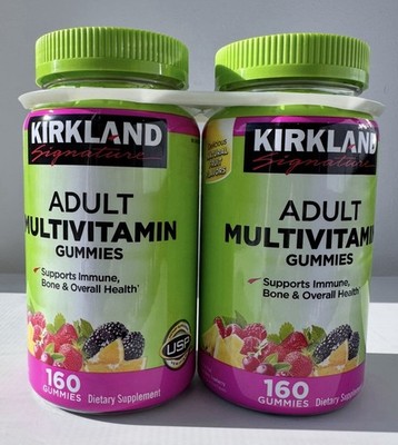 Kirkland Signature Adult Multivitamin Gummies Fruit Flavor 2х160 Count 