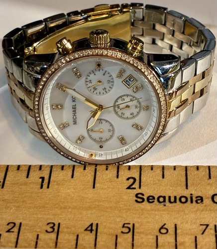 Michael Kors Gold And Silver Tone Ladies Chronograph Watch MK-5650 - Picture 2 of 5