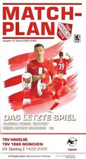 Stadionheft  TSV Havelse - 1860 München   14.02.2026  3.Bundesliga