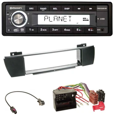 Continental USB 1DIN AUX DAB MP3 Autoradio für BMW X3 (bis 2007) - Bild 1 von 4