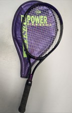 Dunlop Power Series With Vibro Tech Oversize Tennis Racquet with Case Purple