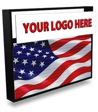 LED Sign Outdoor Full Color & integrated Lighted Cabinet on top 2 Sided Programm