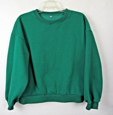 Sweatshirt Lightweight Unbranded Women Sz L-Green