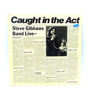 Steve Gibbons Band Live Caught in the Act Vinyl Schallplatte 1977 Polydor