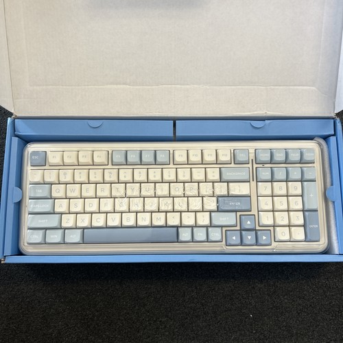 Mchose K99 White Blue Wireless Gasket Mount RGB Mechanical Keyboard - Picture 2 of 2
