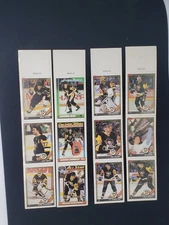 1991 Foodland Pittsburgh Penguins Coupons Trottier Jagr Lemieux UNCUT #1-4