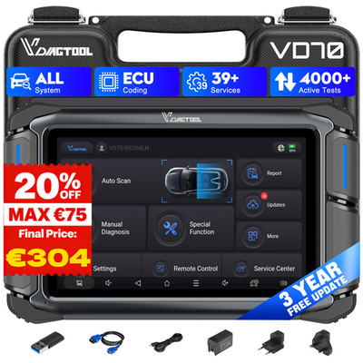VD70 Automotive Full System Diagnostic Scanner Car Bidirectional Tool ECU Coding
