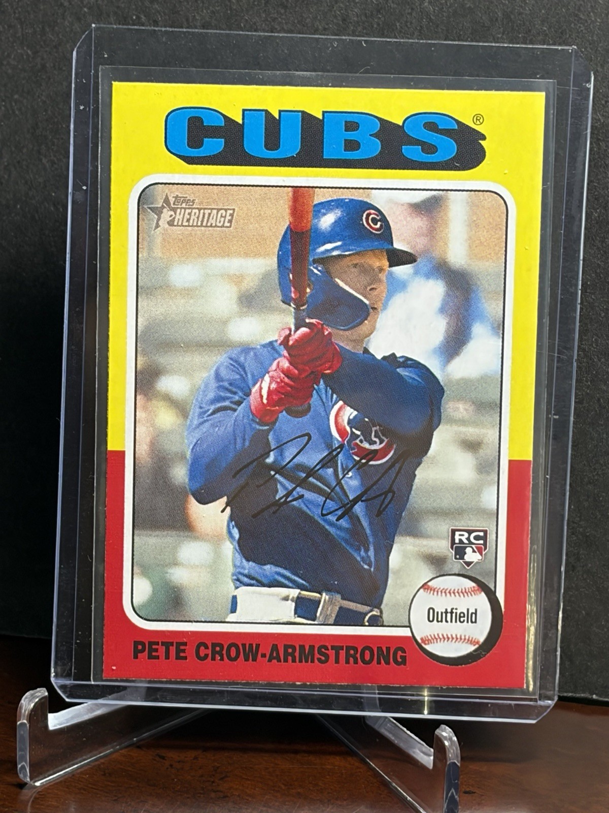2024 Topps Heritage #177 Pete Crow-Armstrong RC Base Set Rookie Baseball Card