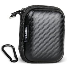 Earbud Case Holder Earphone Case Hard EVA Headphone Storage Bag Small Black