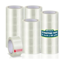Treela 20 Rolls Strapping Tape 2 Inch X 60 Yards 5.5 Mil Fiberglass Filament ...