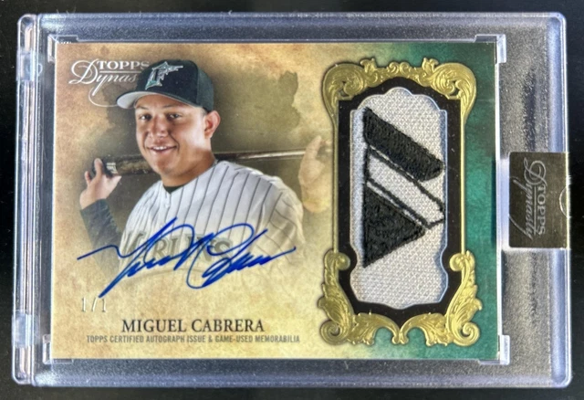 2021 Topps Dynasty Miguel Cabrera Patch Auto Gold #1/1