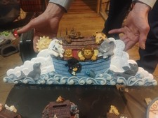 Hand Painted Childrens Noah's Ark Bedroom Decor Set