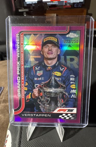 2025 Topps Chrome Formula 1 - Grand Prix Winners Max Verstappen #93 Pink  /250