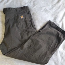Carhartt Gray Jeans Relaxed Fit Men’s 50x30  RN# 14806 Carpenter Pocket