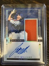JETT WILLIAMS 2024 IMPECCABLE ELEGANCE HOLO SILVER PATCH AUTO /25