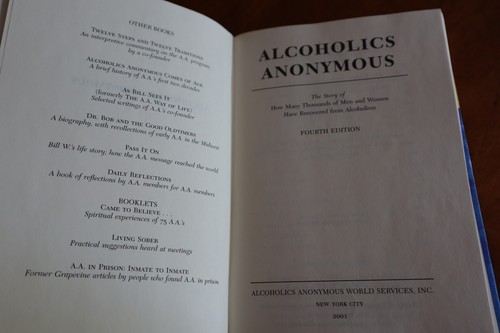 Alcoholics Anonymous AA Big Book 2001 4th Edition FIRST PRINTING w/dust jacket - Imagen 7 de 12