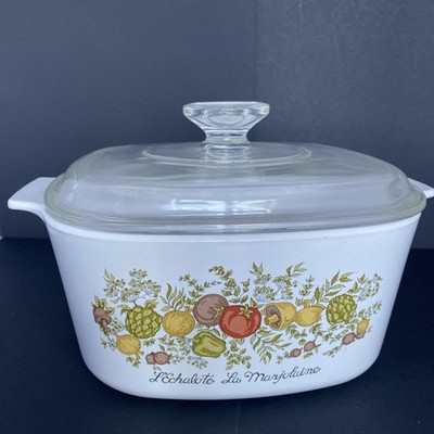 VTG Rare Corning Ware 3qtSpice of Life  A-3-B Casserole w/Pyrex Lid 1970's