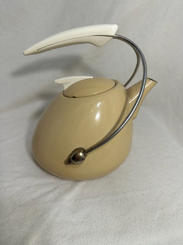 Art Deco Teapot Noritake Enamel Streamline Kettle