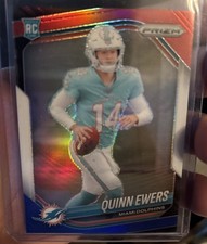 2025 Panini Prizm - Rookies Quinn Ewers #307 Red White & Blue Prizm (RC)