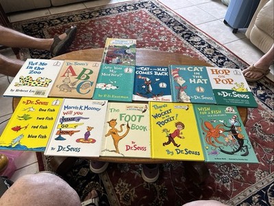 Lot of 12 Vintage Dr. Seuss & Beginner Children Books 1957-1999