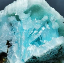 Natural Blue Aragonite Stone Mineral Specimen China