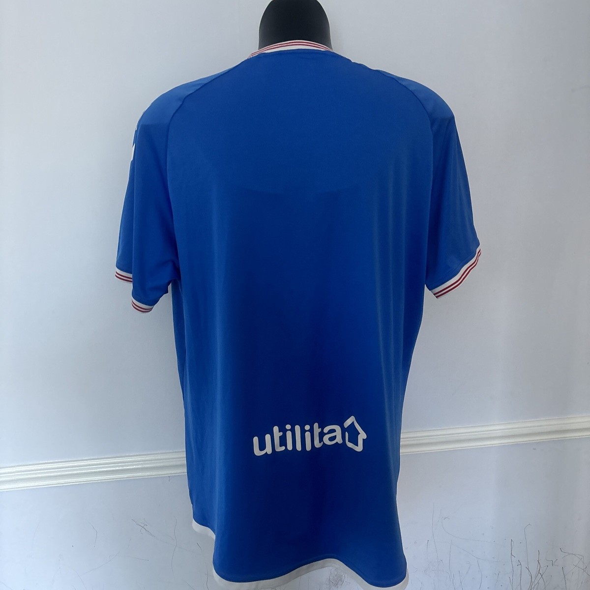 GLASGOW RANGERS Football Shirt 2019/20 Third Hummel Red Short Sleeve Boys 2XL