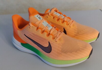 Women's Nike Winflo 9 Athletic Running Gym Sneaker Orange Peach 10 DD8686-800