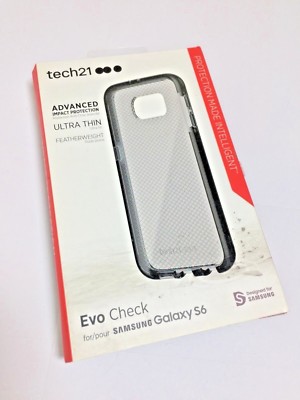 Tech21 Evo Check Case / Cover For Samsung Galaxy S6 in Transparent/ Black Colors
