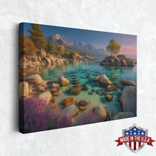 Twilight Ember Bay Wall Art, Canvas Print for Home Decor, Wall Decor Art Poster