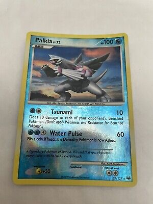 Pokemon Platinum Palkia LV 72 37/127 Rare Holo Reverse Eng