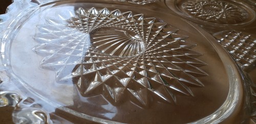 Duncan and Miller EAPG Homestead Glass Punch Bowl, Torte Plateand, 40 Punch Cup - Picture 18 of 19