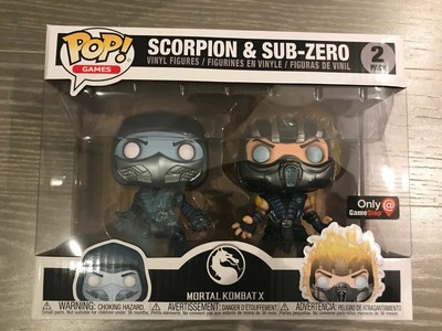 Funko POP! Games Mortal Kombat X SCORPION & SUBZERO 2 Pack- Gamestop Exclusive! | eBay