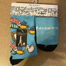 FRIENDS Matching Pet & Womens Owner Socks W/ Rubber Grippers GIft Sz 5-10 NWT