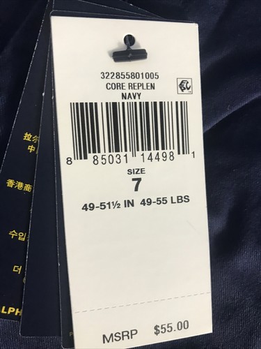 Polo Ralph Lauren Blue Core Replen Adjustable Waist Pants Boys US Size 7 - Picture 5 of 6