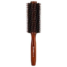 2.2″ Round Boar Bristle Hair Brush – Wooden Handle Professional Styling Comb