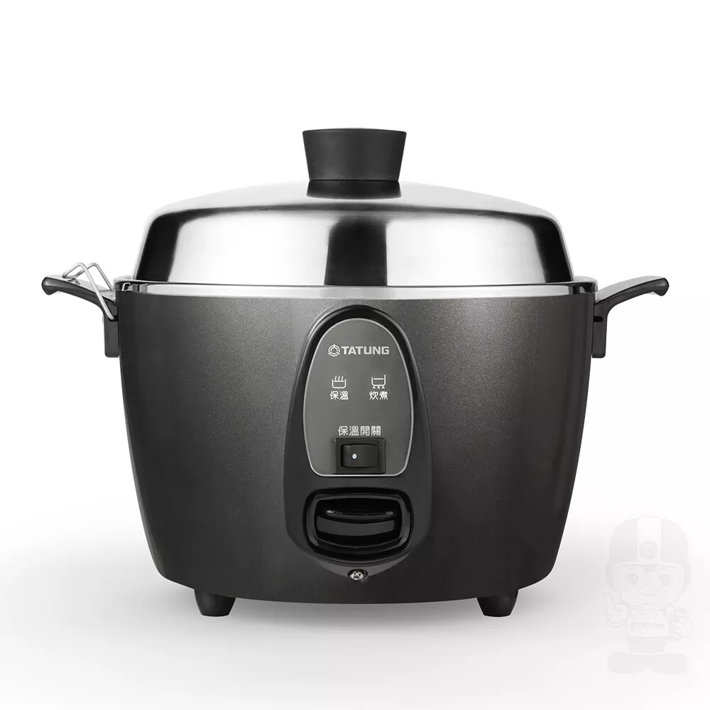 New TATUNG TAC-06I-NM 5 CUP All stainless steel Rice Cooker AC 110V - Black