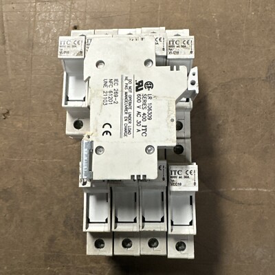 10-ITC LR106309 SERIES 400 MIDGET FUSE HOLD 1 POLE 30A 600VAC WITH FNQ-R-2 FUSE