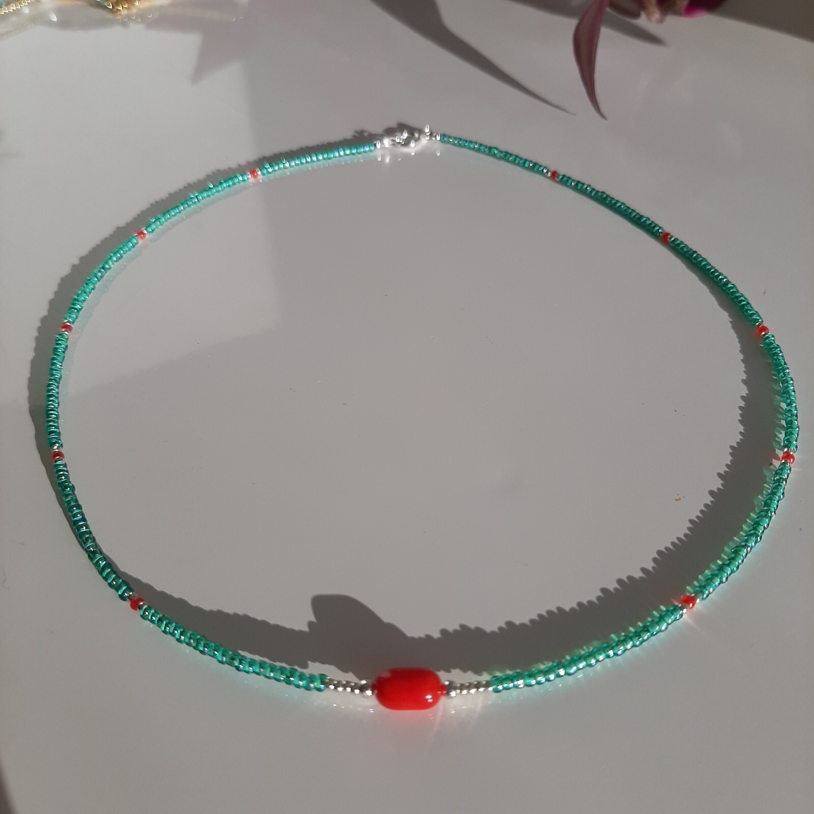 Collier corail rouge et perles Miyuki hypoallergénique pour en finir avec les bijoux ternes