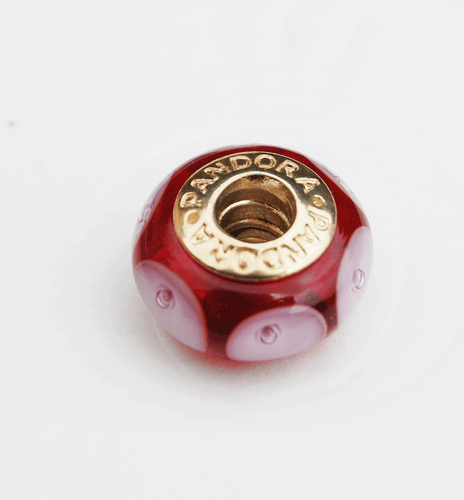Genuino Pandora Oro Murano ""Red Calla"" - 750401 - retirado - Imagen 2 de 3