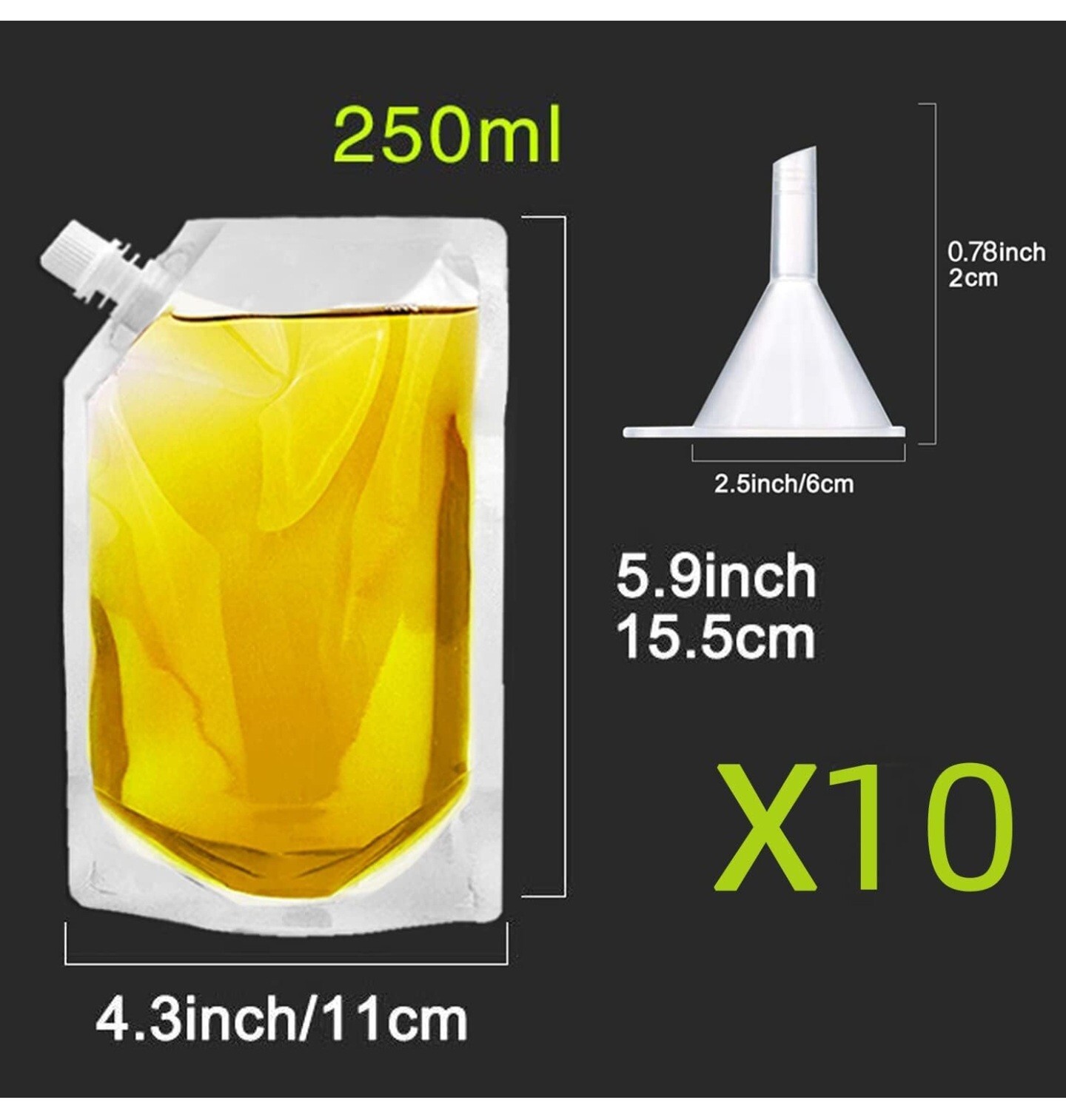 Bolsas de bebidas para festivales frascos de bebidas reutilizables a prueba de fugas alcohol licor