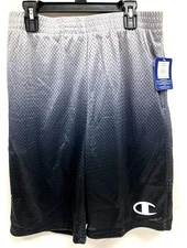 Champion Boys Ombre Mesh Active Shorts NWT Charcoal Gray/Black Choose Your Size