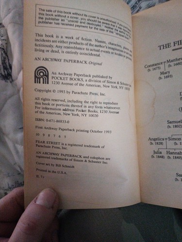 Vintage Fear Street Sagas #3,6 Daughters of Silence & The Burning R.L. Stine - Imagen 6 de 9