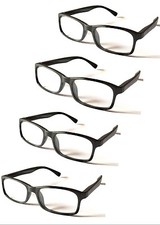 Simply Classic Matte Plastic Reading Glasses Spring Hinges Extra Value Pack L137
