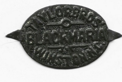 black maria tobacco Black Maria Taylor Brothers Tobacco tag vintage